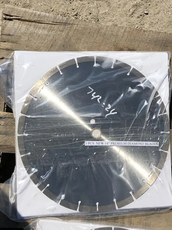 (2) UNUSED 3PC. 14&quot PREMIUM DIAMOND BLADES