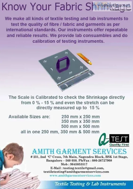 Shrinkage template and scale