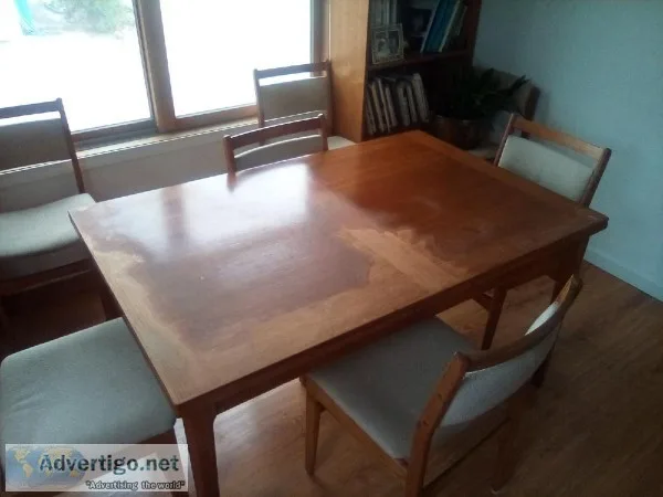Teak dining room table - needs refinishing