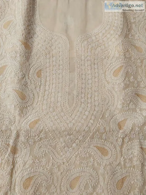 Cotton Voil Kurta with Jaaliwork