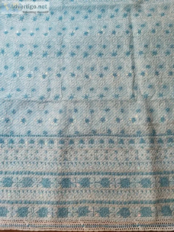 Cotton voil full suit with leheriya kurta and add on