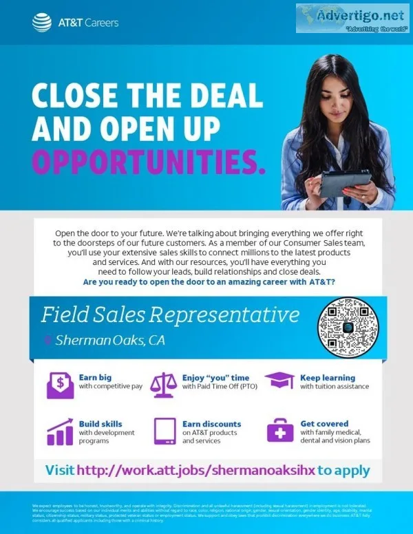Field Sales Representative - Sherman Oaks CA