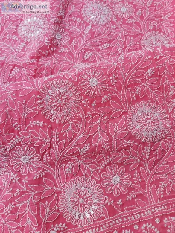 Cotton Dress Material with Add on work