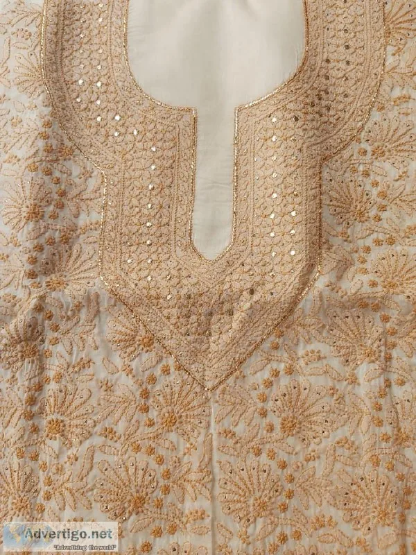 Cotton Full suit with Mukaish