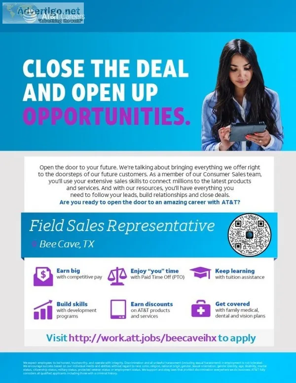 Field Sales Representative - Bee Cave (Austin) TX