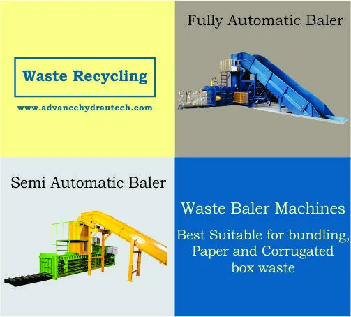 Automatic Paper Waste Baler to Bundle Huge Volume Waste