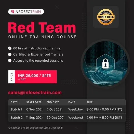 Top red team Expert training courses