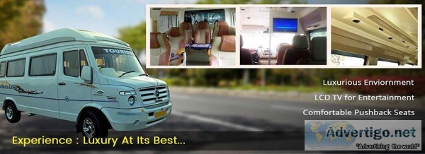 Tempo traveller hire in Lucknow  ACNon AC and Luxuries tempo