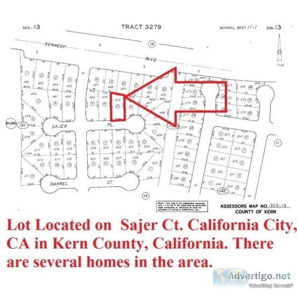 LOT ON SAJER COURT LOCATED IN CALIFORNIA CITY STATE OF CALIFORNI