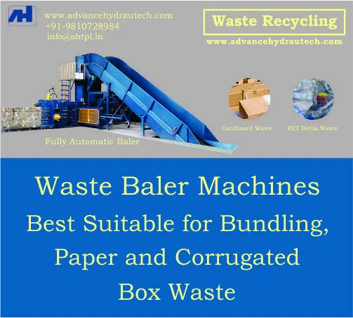 Paper Baler for CardboardPETOCC Waste
