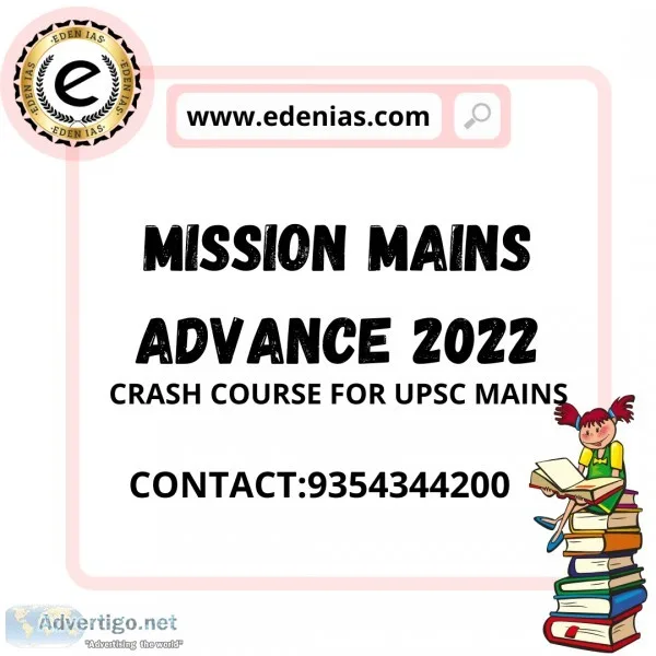 Best upsc mains advance crash course