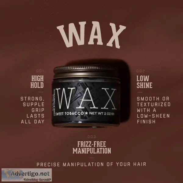 Premium hair styling wax for men | 1821 man made - made in usa