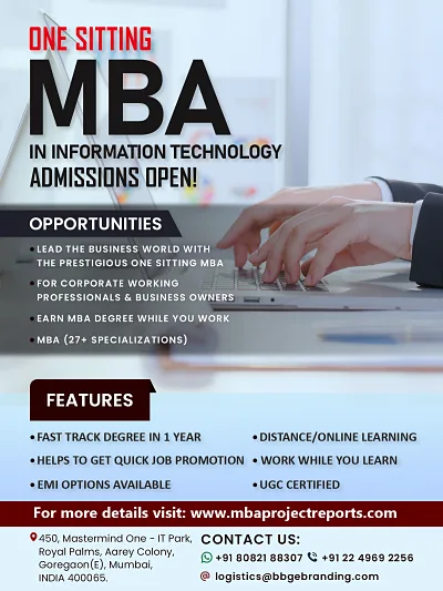 MBA in Information Technology Degree in One Sitting