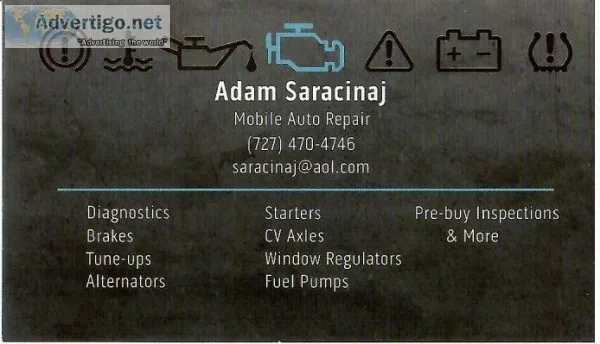 Mobile Auto Mechanic - 20 Years Experience
