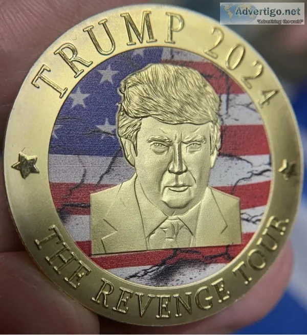 FREE Donald Trump 2024 Gold Coin.