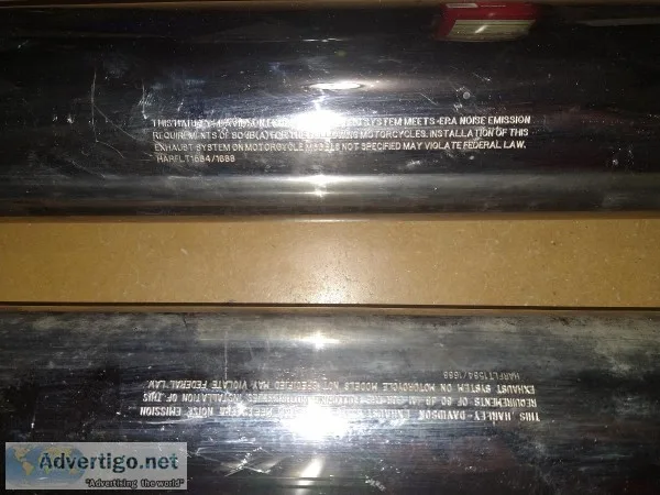 Harley Davidson Slip-on Chrome Mufflers