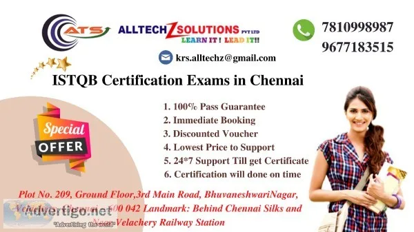 ISTQB Exams in Chennai and Velachery