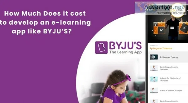App development cost like Byjus  DxMinds