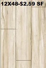 Porcelain wood tile