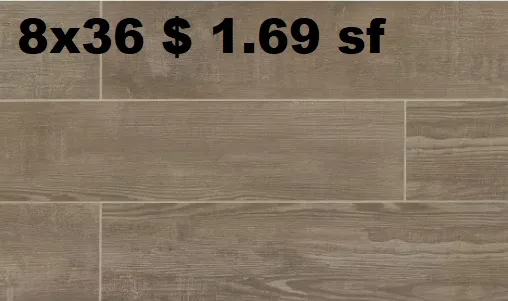 Porcelain wood tile