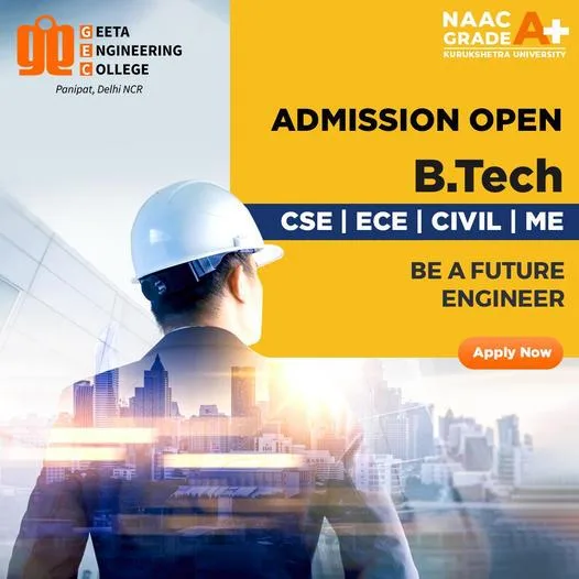 Best B.Tech College in Haryana - Geeta Engineering College