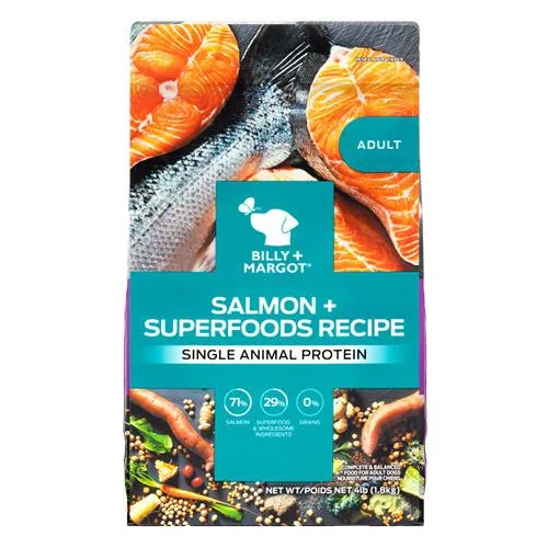 Billy and Margot Dog Adult Salmon and Superfoods Online  Discoun