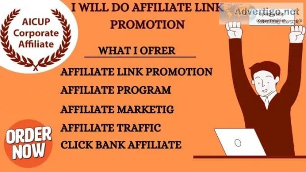 I will do affiliate link promotion affiliate marketing click ban