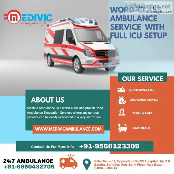 Fastest ICU Ambulance Service in Kona Expressway Kolkata by Medi