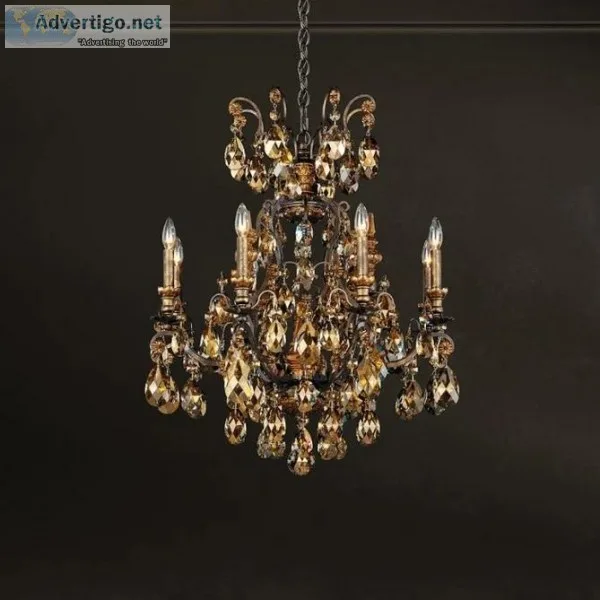 Schonbek 3771 Renaissance 9 Light Chandelier  Designer Chandelie