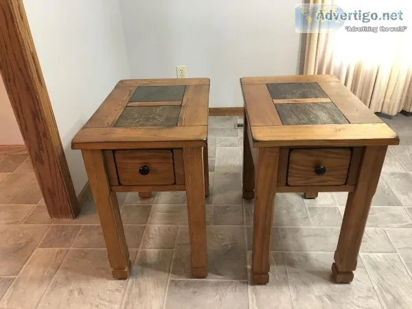 Progressive Furniture Rustic Ridge Chairside Tables