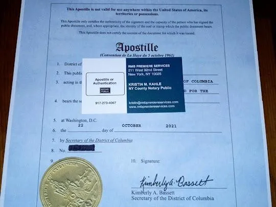 EXPRESS POWER OF ATTORNEY APOSTILLE or AUTHENTICATION SERVICES (