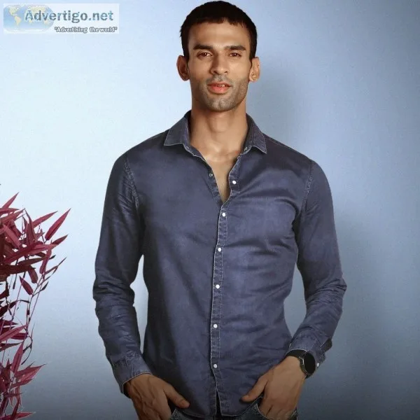 Get latest denim shirts online india at beyoung