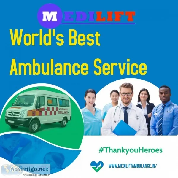 Medilift Ambulance Service in Saguna More Patna- Easy to Carry