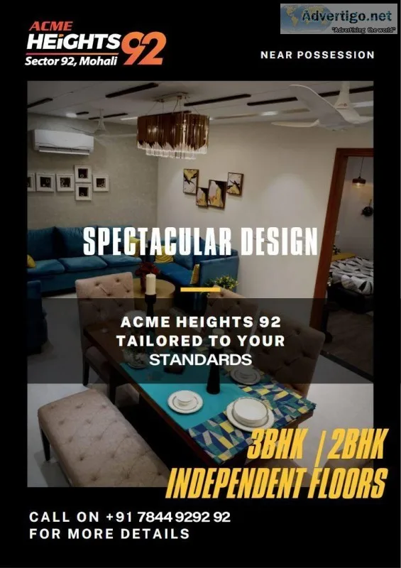 Residential apartments in Mohali  Acme heights group
