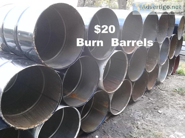 55 gallon BARRELS Burn Barrels  Rain Barrels
