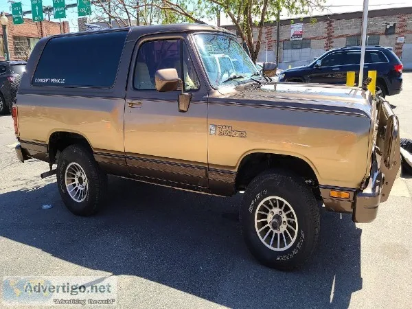 1989 Dodge Ram Charger LE 150 Special Order Vehicle