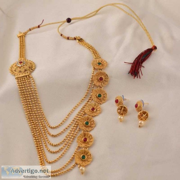 Buy designer artificial necklace set online