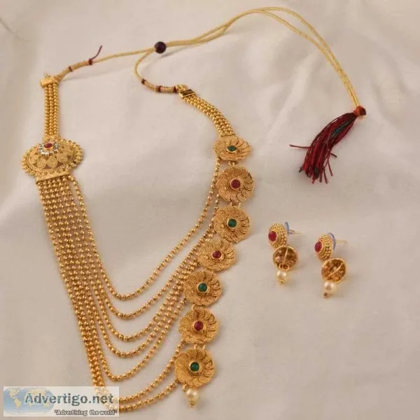 Buy designer artificial necklace set online