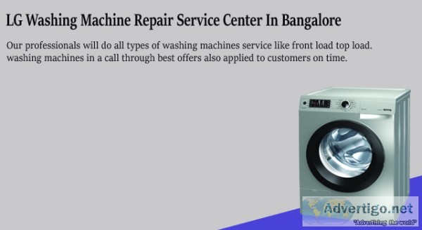 Lg washing machine service center in bangalore