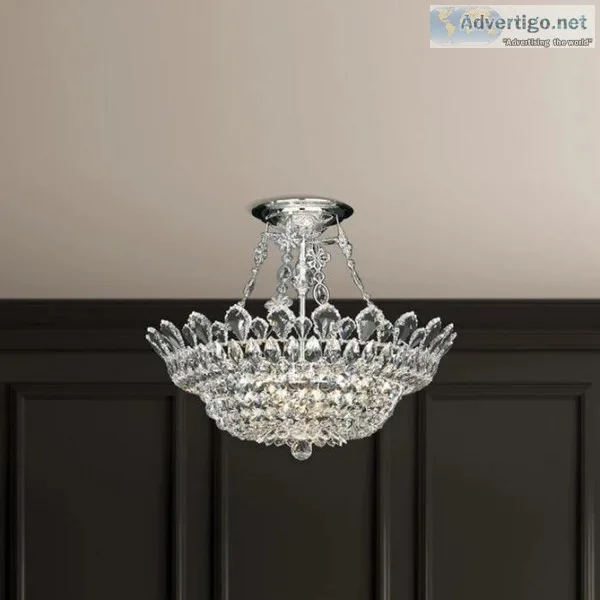 Schonbek 5797 Trilliane 10 Light Ceiling Mount  Modern Wall Scon