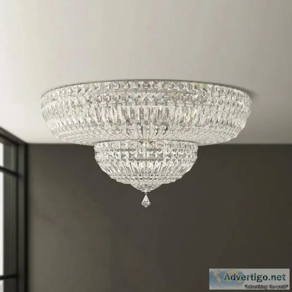 Schonbek 5895 Petit Crystal Deluxe 13 Light Ceiling Mount  Moder