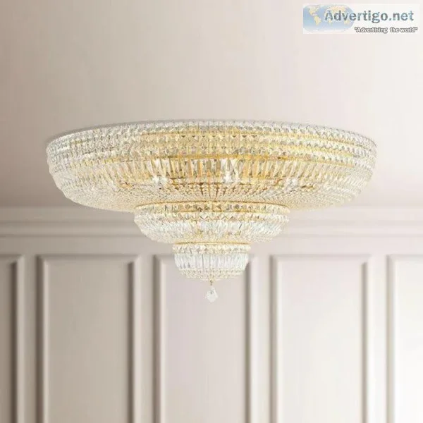Schonbek 5896 Petit Crystal Deluxe 27 Light Ceiling Mount  Luxur