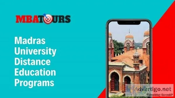 Madras University Distance Education Programs
