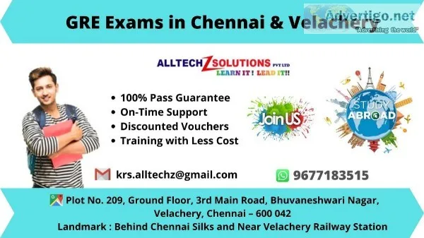 GRE Certification in Chennai and Velachery