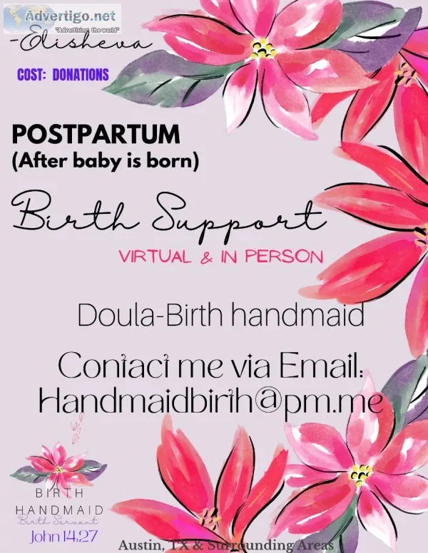 Doula Birth Support (Postpartum)