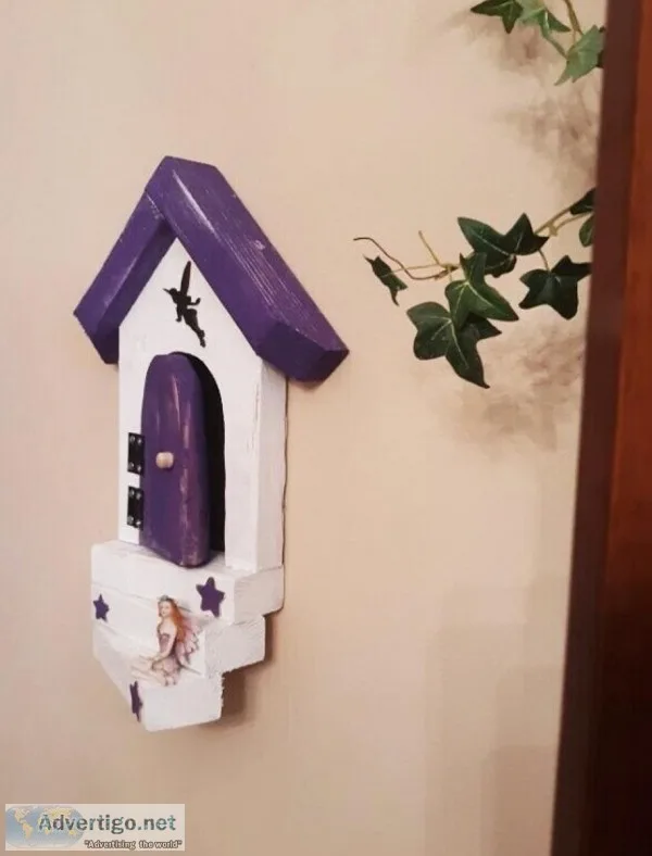 Fairy Door (house) with purple color Fairy