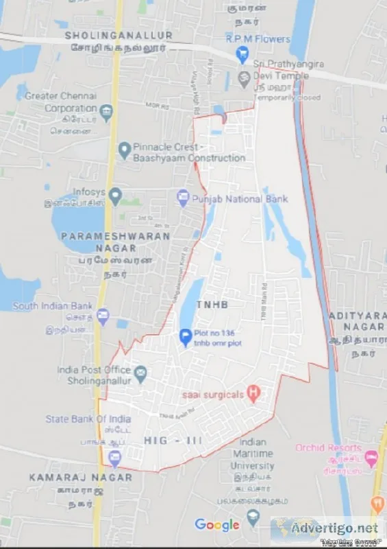 Sholinganallur plot for sale