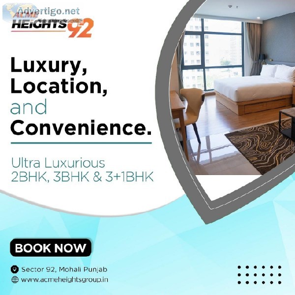 Live without stress and buy Residential apartments  Acme heights