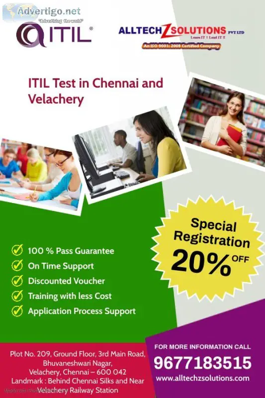 ITIL Certification in Chennai and Velachery