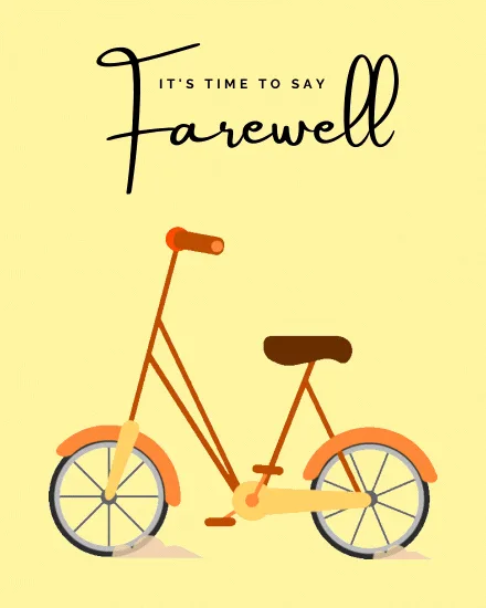 Farewell gif cards & group greeting ecards